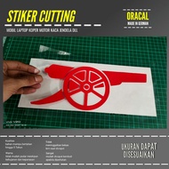 ARSENAL STICKER TRANSPARENT CUTTING STICKER ORACAL MATERIAL