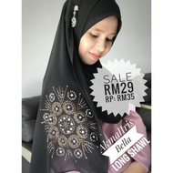 Akmal Iris Long shawl - Black