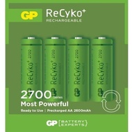 Gp Battery Recyko 2700Mah 1.2V Rechargeable Nimh Battery 4