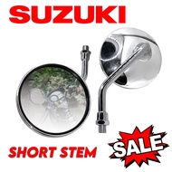 Suzuki GSX-S750 | Motorcycle Round Circle Side Mirror Chrome Short Stem Stainless Universal