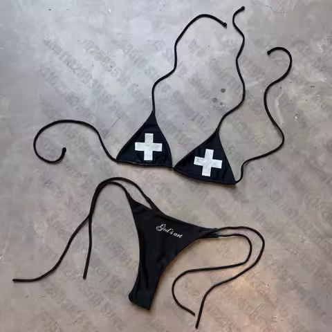 Micro Bikini Swimsuit Ladies Women's Swimwear Woman 2 Piece Set Outfit Fashion Beach Female Bikinis