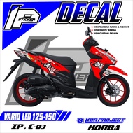 Decal VARIO LED 125-150 - Sticker Decal Variation List HONDA VARIO LED 125-150 IP.C-03 IP StripingDe