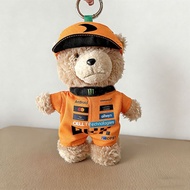 17cm Baby Clothes Ted2 Teddy Bear Movable Plush Pendant Mystery Box Baby Clothes F1 Racing Car Colle