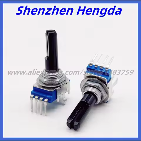 3PCS RK11 Vertical Potentiometer B5K A10K B10K B20K B100K RD5K With Midpoint Single Channel B103 B10