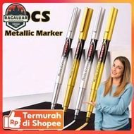 Tyno Permanent Marker Metallic Chrome Gold Silver 1.5mm 4 PCS - GN550