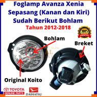 Foglamp Avanza Xenia/ Lampu Kabut Avanza Xenia 1 set (Kanan dan Kiri) Berikut Bohlam Thn 2012 - 2018