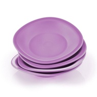 READY STOK Tupperware murah LELONG LIGHT PURPLE ROYALE TREAT PLATE 4pcs Pinggan berkualiti BPA FREE