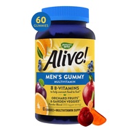 Men's Gummy Vitamin, Complete Multi-Vitamin Supplement with Orchard Fruits/Garden Veggies Blend of P