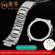 For Casio G-SHOCK GA-2100 Stainless Steel Strap metal Case Bezel GA2100 GA2110 GA-B2100 Refitted men