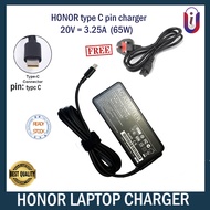 65W honor laptop typc C charger with free powercable USB-C TYPE C 65W Charger for HONOR MagicBook