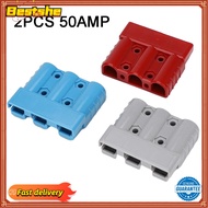 【BEST HOT】2X For Anderson Style 3 Pin 50A Plug DC-DC Charger Solar Power Connector Plug❀