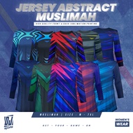 DJ Sport️ P2 Muslimah Fully Printing Long Sleeve Jersey - Size M-7XL 113A-115A