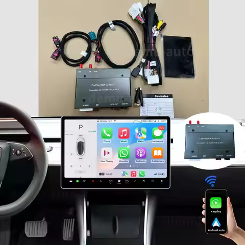 wireless carplay decoder for Tesla model 3 model Y Android auto plug and play
