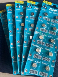 Vỉ 10 viên pin Vinnic L626F LR66 AG4 SR626SW 626 377