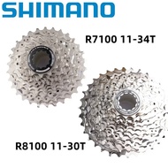 Shimano 105 R7100 Ultegra R8100 12 Speed Road Bike Bicycle Cassette R7100 11-34T 11-36T Freewheel R8100 11-30T 11-34T K7 12s