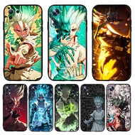 TPU Luxury Black Silicone Soft Case【L-4】Anime Dr. Stone for Xiaomi POCO F5Pro C65 C55 F5 X5Pro X5 M6