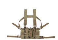 Tactical Chest Rig Bag Radio Harness Front Pouch Holster Vest Rig Bag Adjustable Functional Two Way
