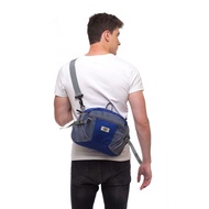 Men's Sling Bag Outdoor Waistbag Tracking Sport Mountain Backpacker - Tracking Blue