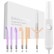 Darsonval ใหม่ Frequency Facial Machine Skin Therapy 6 Neon & Argon Wands ลบริ้วรอยสิว Facial Therap