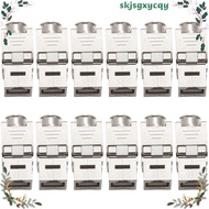 12 Pcs RJ45  Cat7 Cat6A Shielded  Zinc Alloy Module Network  Jack Connector Adapter 10GB Network skj