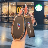 Zinc alloy leather car key case suitable for LED Display Car Key Case Cover For BMW 5 7 Series G01 X
