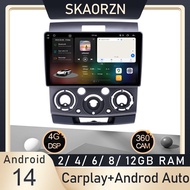 SKAorzn 9inch for Ford Everest 2006-2015 32 64 128 256GB android14 4G DSP carplay IPS 2K QLED voice 