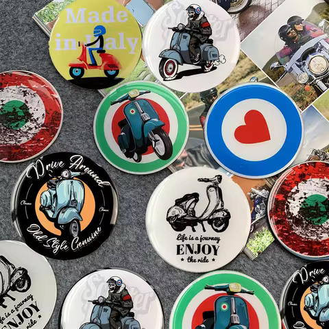 For Vespa Magnet Logo Sticker Motorcycle Accessories Sport Part Primavera Sprint Spring PX LX GTS GT