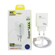 HP TRAVEL CHARGER TC 3.A H&K HK TC-D45U-OP 45W SUPER VOOC OP CABLE TYPE C