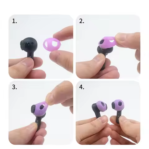 5 Pairs Soft Silicone Ear Caps For Amazon All-new Echo Buds (2023 Release) Headphones Protective Cov