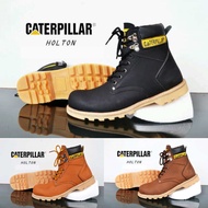 Caterpillar Holton Shoes - Iron Toe Safety Boots - Men's Fashion Bikers Turing Outdoor - Outdoor Work Shoes