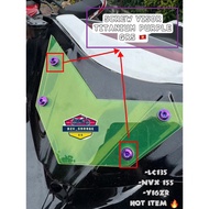 ORIGINAL GR5 CNC NVX155 WINDSHIELD SCREW GR5 TITANIUM PURPLE 4PCS SET NVX VISOR GR5 TITANIUM PURPLE 