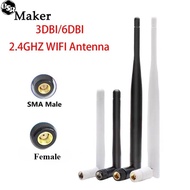 OSR 2Pcs Antenna 2.4GHz 5.8G 3dBi/6dBi Omni with RP SMA Male/Female Plug for Wireless Router Wholesa