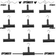OPTIMISTI 10 Pcs Hook Fishing Baiting Rig Tool, Stainless Steel T Shape Handle Fishing Baiting Rig T