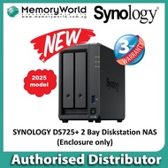 [SYNOLOGY Authorised Distributor] SYNOLOGY DS725+ 2 Bay DiskStation NAS. Singapore Local Warranty 3 