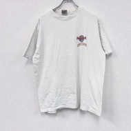 古著年代 Hard Rock Cafe 短袖印花 T 卹，復古白色。