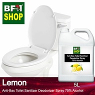 🧼🚽  (ABTSD) Lemon Anti Bacterial Toilet Sanitizer Deodorizer Spray - 75% Alcohol - 5L WC Seat ⭐⭐⭐⭐⭐