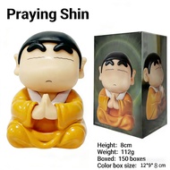Crayon Shin-chan Nohara Shinnosuke Good Luck Lotus Jigoku Buddha Shin-chan Figurine Desktop Car Orna
