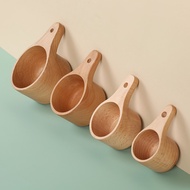 [Only Spoon] Baking Quantitative Spoon Lettering Beech Small Measuring Cup 50g80g130g230g Coffee Bea