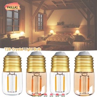 FKILLAONE T28 Crystal Light Bulb, Incandescent E26 E27 LED Light Bulb, Home Chandelier 1W 2200K Cand