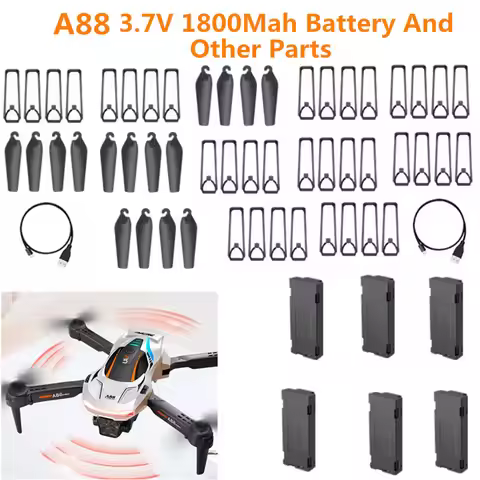 A88 Remote Control RC Drone Quadcopter Spare Parts 3.7V 1800Mah Battery/Propeller/Frame/USB line A88