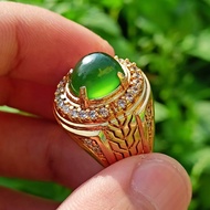 Cincin Batu Green Sapphire