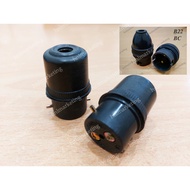 24PCS BC ADAPTOR B22 BULB BLACK LAMP HOLDER CONNECTOR