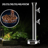 Glass Aquarium Fish Feeder Tube Dish Shrimp Fish Snail Food Dispenser Feeding Bowl Cup Bottom Fixed-point Concentration