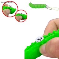 SN  Deion Anti Stress Reliever Adult Fidgets Jewelry Gift Infinite Squeeze Caterpillar Keychain Pop It Squishy Fidget Toys nn