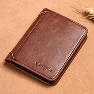 Men Wallet Thin Short Driver's License Wallet Integrated Card Holder Multifunctional Vertical Wallet