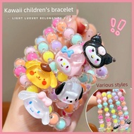 gelang tangan budak perempuan Gelang Kuromi Sanliou Kanak-kanak Crystal Acrylic Girl Jewelry Untuk H