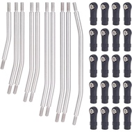 10pcs Stainless Steel Link Rod Linkage 324mm Wheelbase for 1/10 Scale TRX4 RC Crawler Car Upgrade Pa