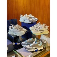 D * ior Dior B22 Sports Shoes Men Lace-Up Jogging Shoes Thick Low-Top Cowhide Daddy Shoes Heightenin