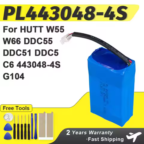 14.8V 800mAh Brand-New Battery For HUTT W55 W66 DDC55 DDC51 DDC5 C6 443048-4S PL443048-4S G104 Windo