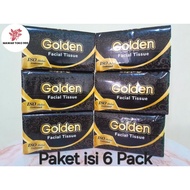 Golden Tissue Pack of 6 Pack of 180 sheets